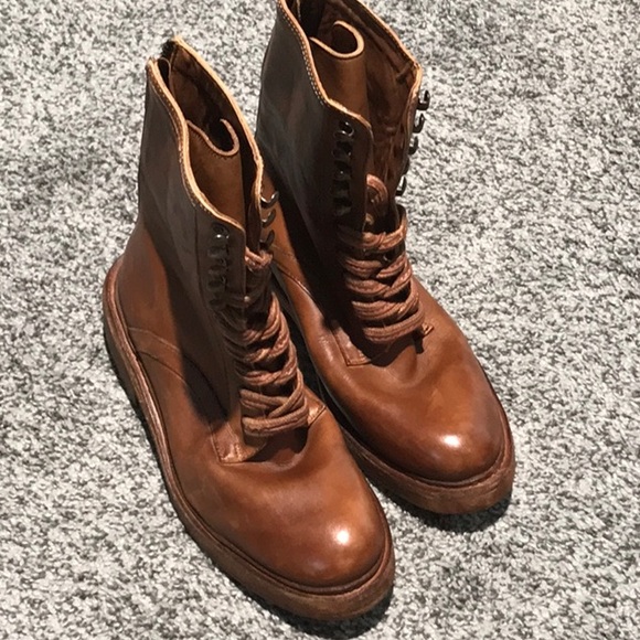 NEW FREE PEOPLE LACE-UP SANTA FE BOOTS 37 - Picture 5 of 7